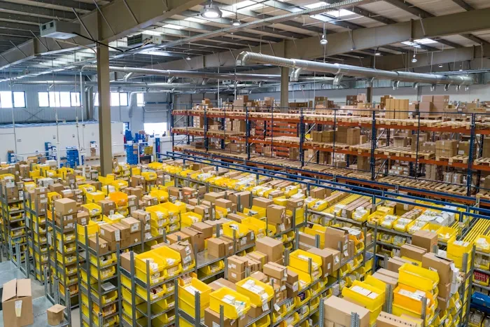 Cargo consolidation services inside a logistics warehouse