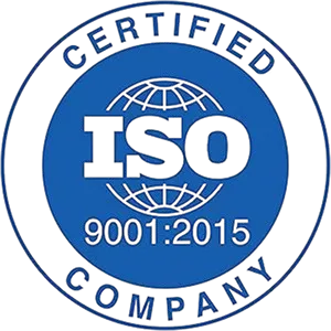 ISO 9001:2015 quality management certification logo